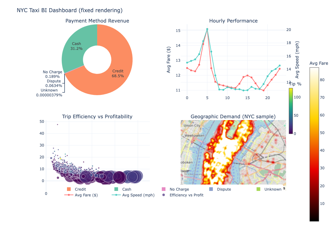 Interactive Business Intelligence Dashboard